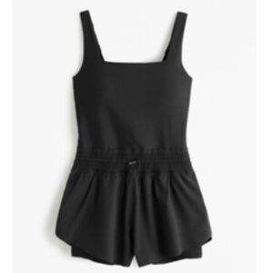 Abercrombie & Fitch Black YPB sculptLUX Hybrid Flyaway Onesie (Never Worn)